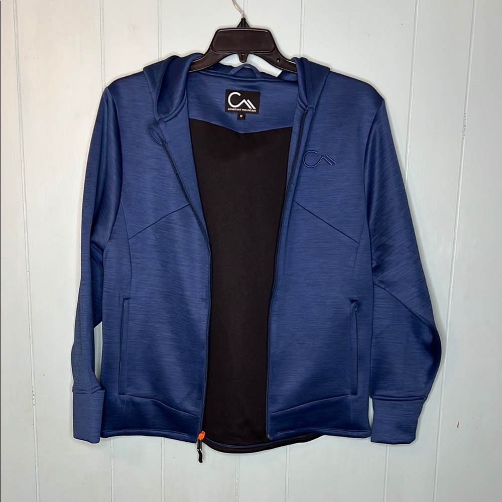 Blue Lightweight Zip-Up Shirt Jacket